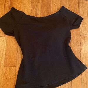 Zara Bow Back Black Top